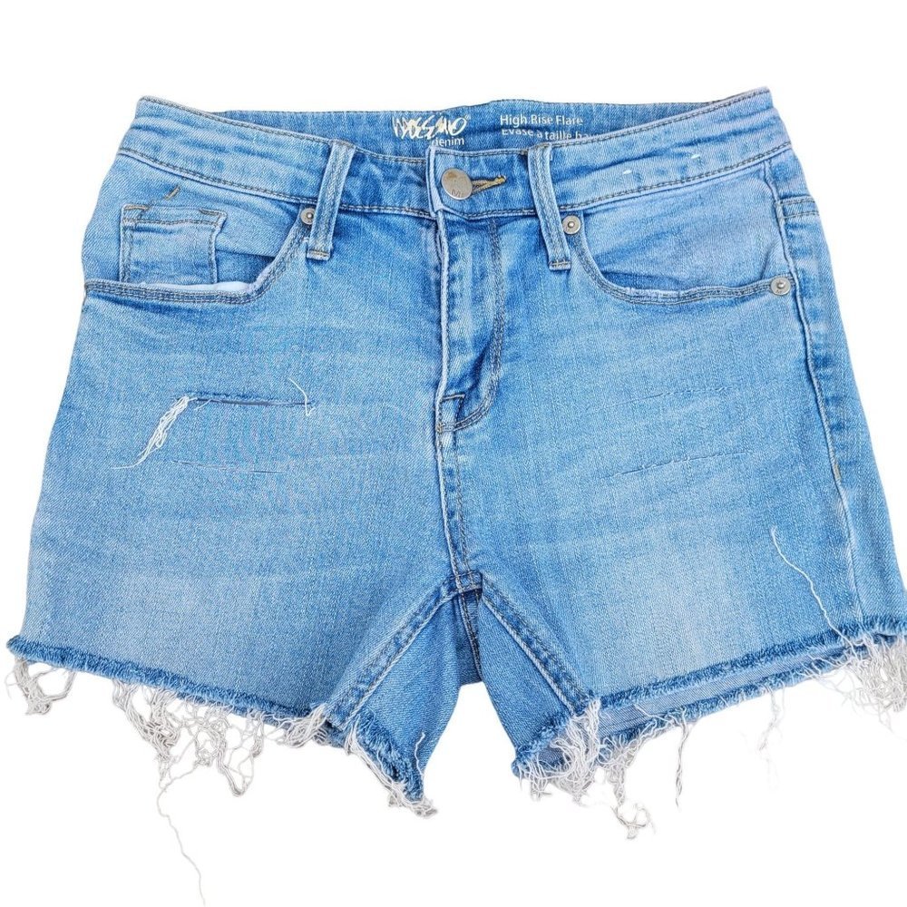 Mossimo High Rise Cut Off Denim Shorts Sz 24